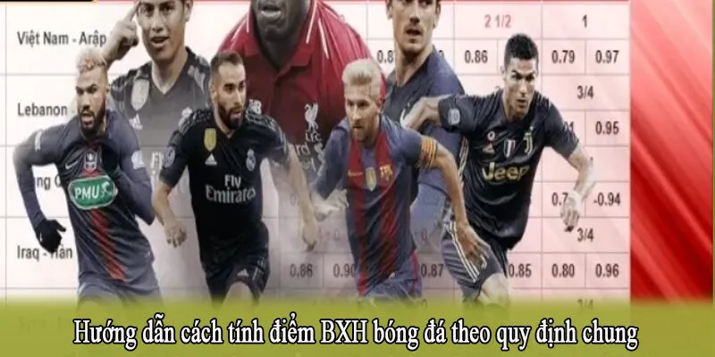 Hướng dẫn cách tính điểm BXH bóng đá theo quy định chung